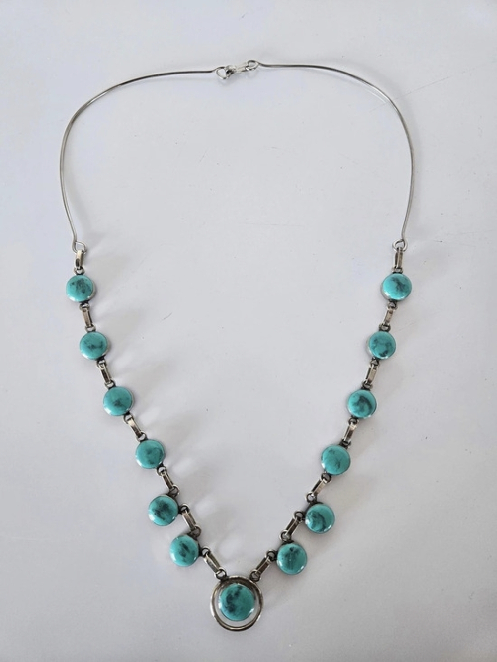 🖤🩵 Reversible Statement Necklace (Turquoise & Black)